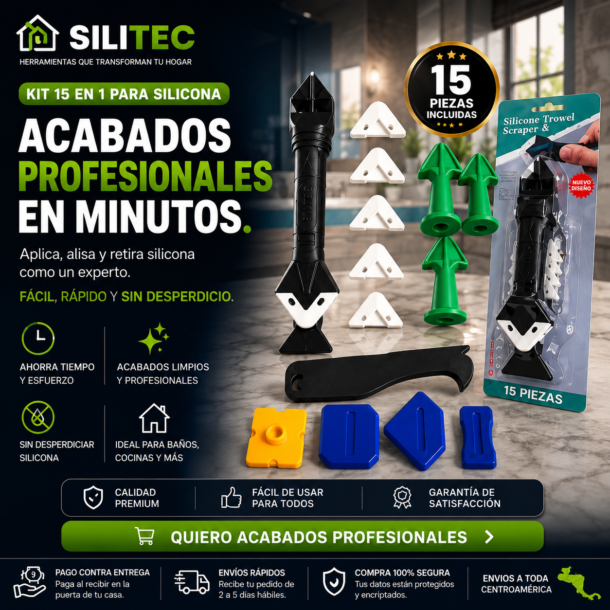 Kit de Sellamiento de Juntas y Grietas | 15 pcs