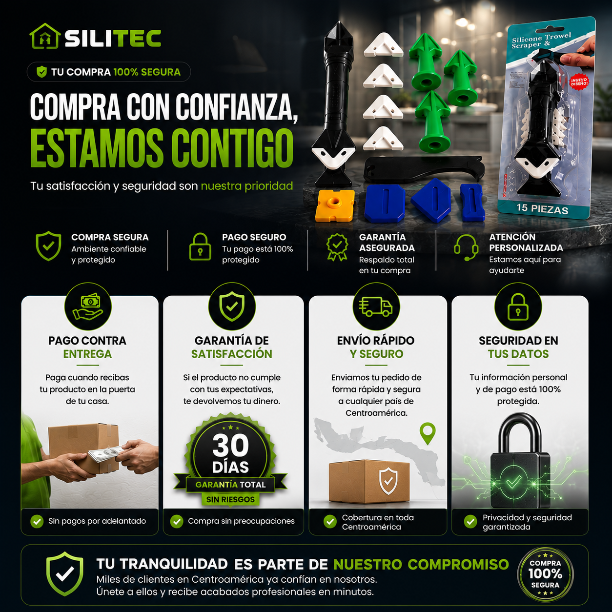 Kit de Sellamiento de Juntas y Grietas | 15 pcs