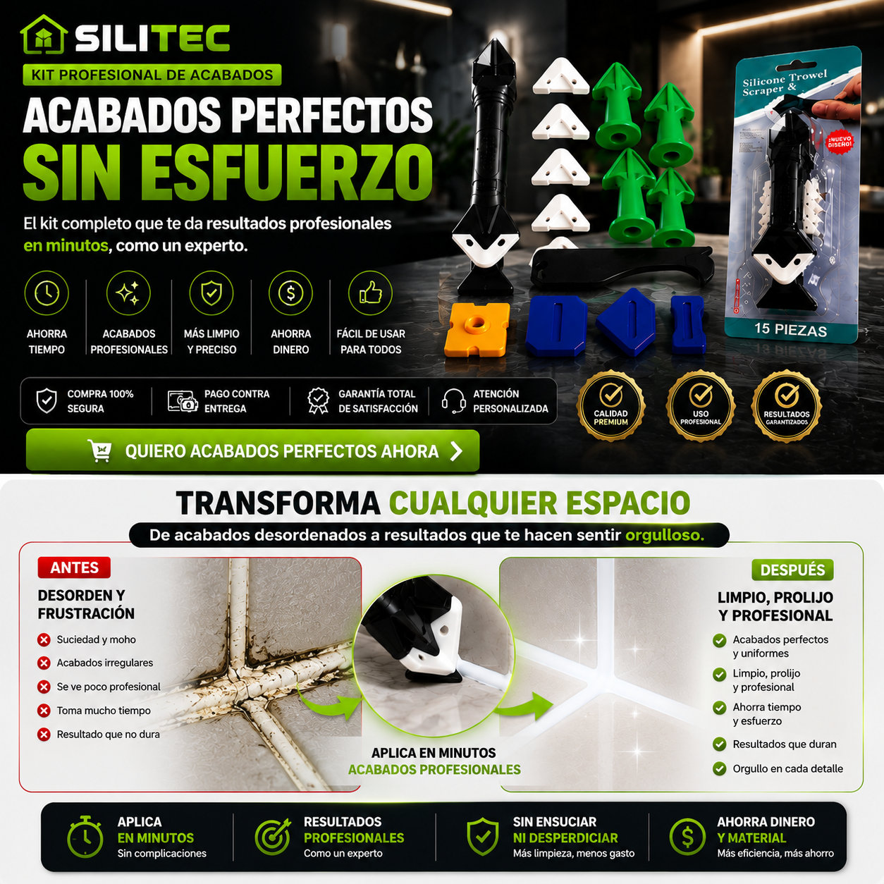 Kit de Sellamiento de Juntas y Grietas | 15 pcs